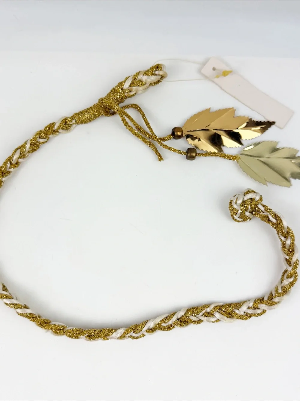 Vintage 80s 90s Windsor Fashions Braided Leaf Headband Boho Festival NWT *Read